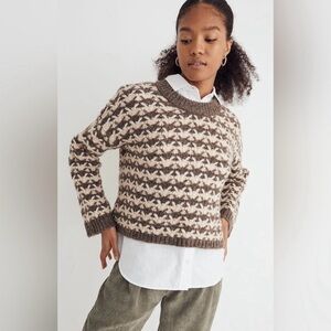 Madewell Aldridge Wool Blend Cropped Pullover Sweater